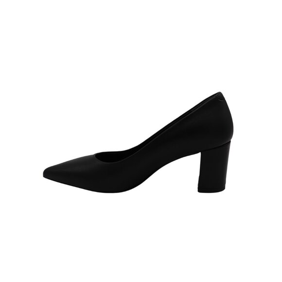Poletto Pointed toe block heel leather pumps - Picture 4 of 7